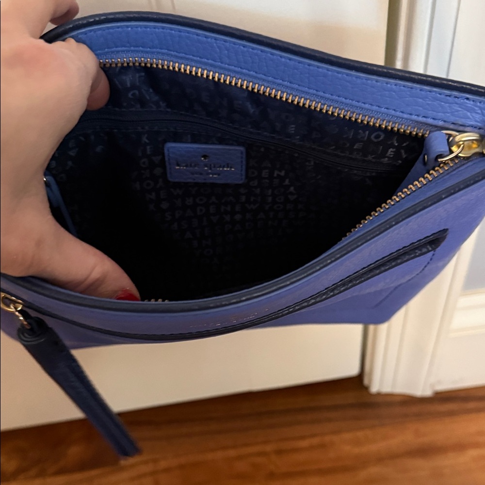 Kate Spade Periwinkle Crossbody Bag with Tassel - Picture 3 of 4